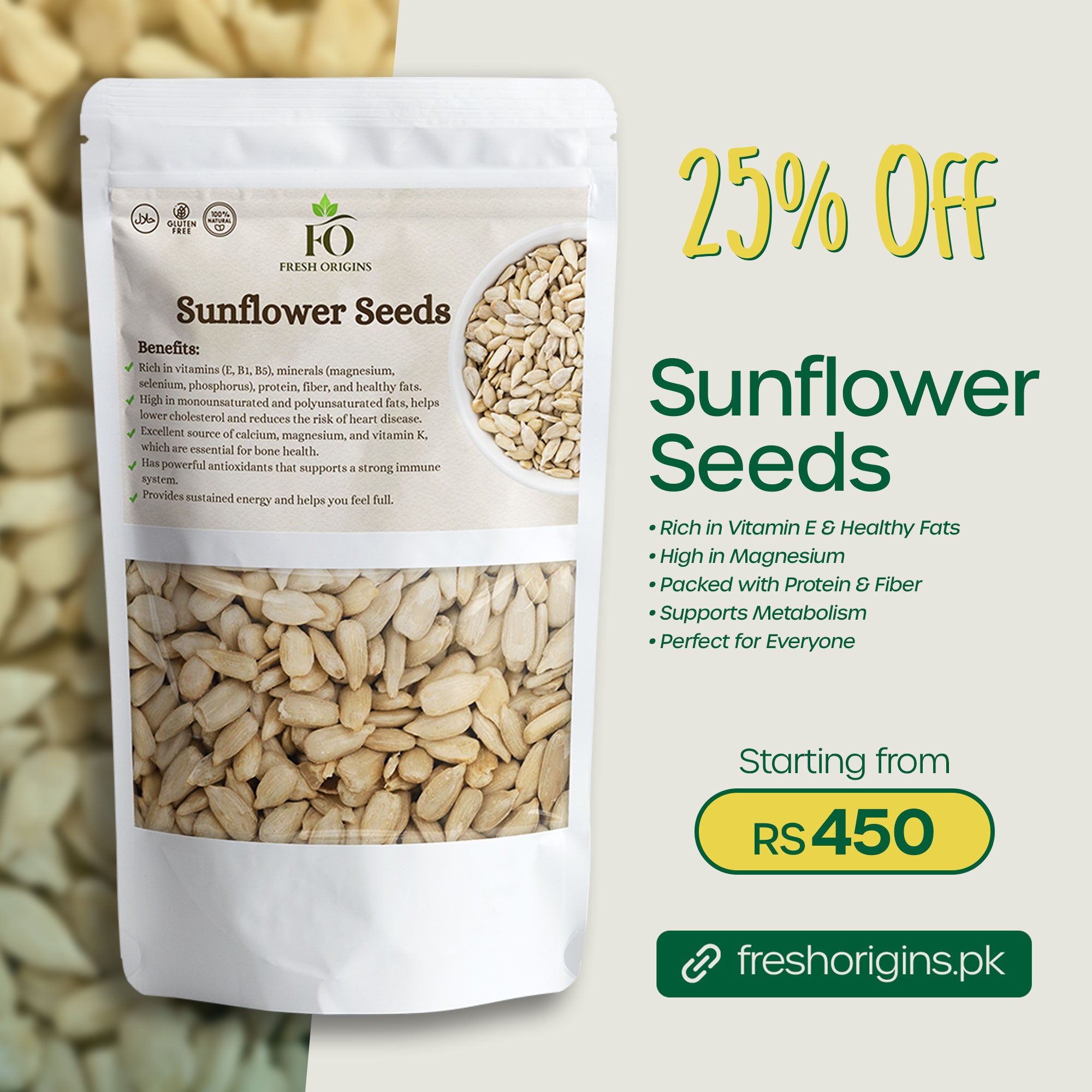 Organic Sunflower Seeds